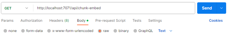 Request in Postman
