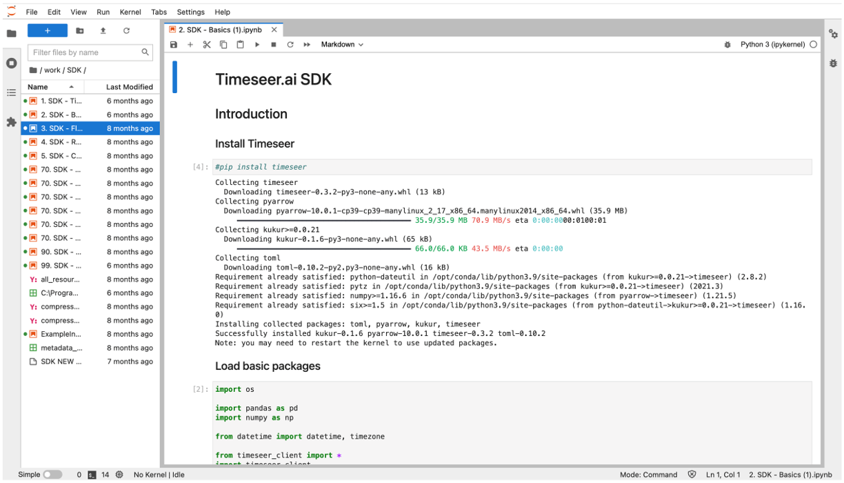 Timeseer python SDK