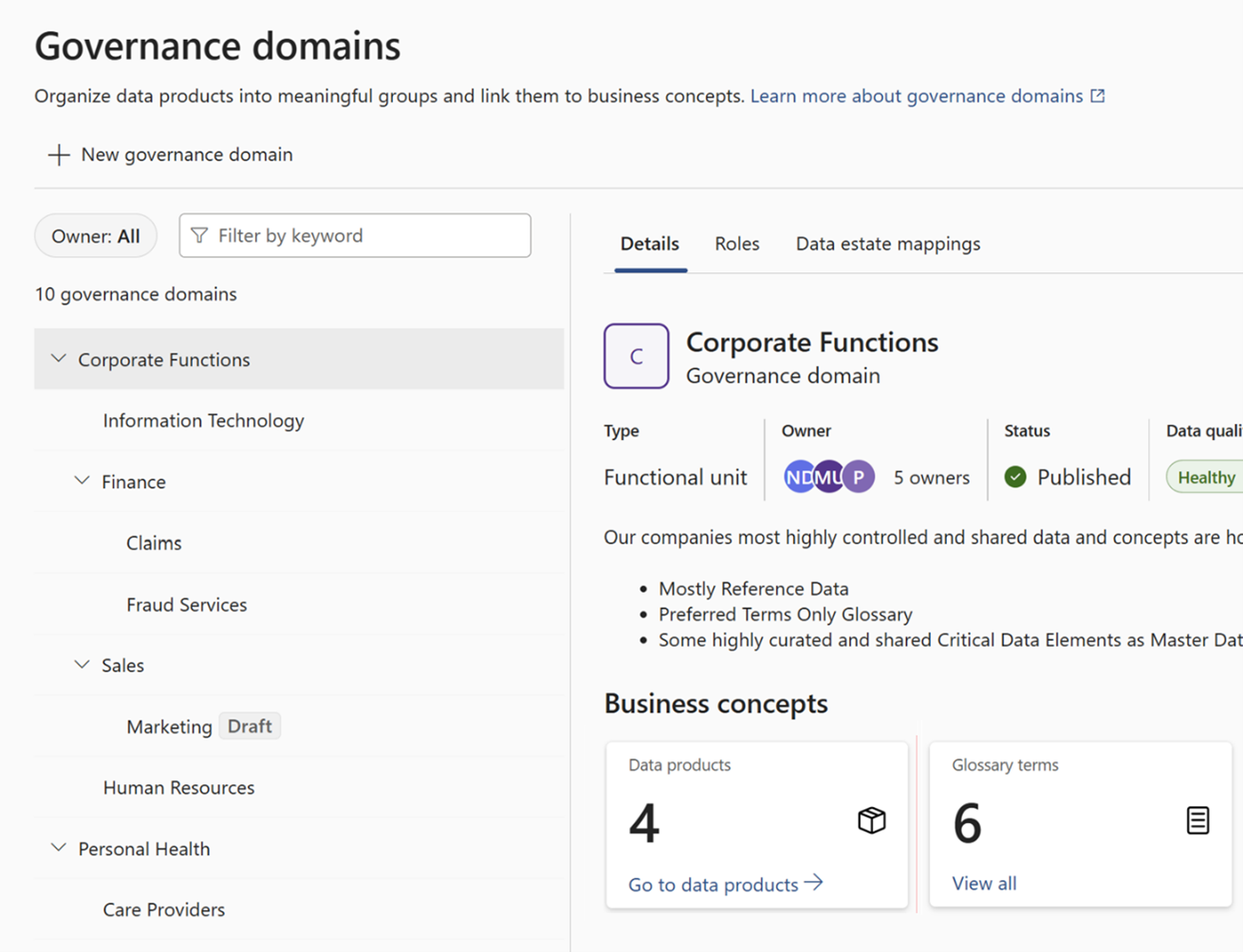 Governance Domains
