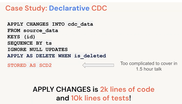 Case study Declarative CDC