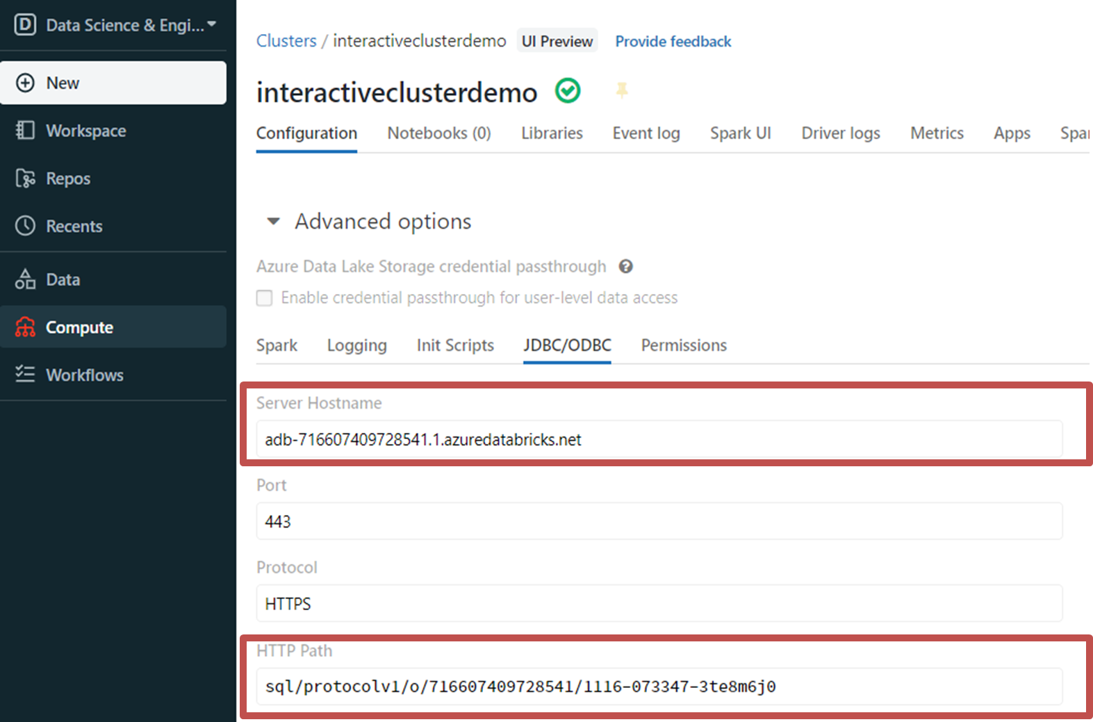 Interactive cluster